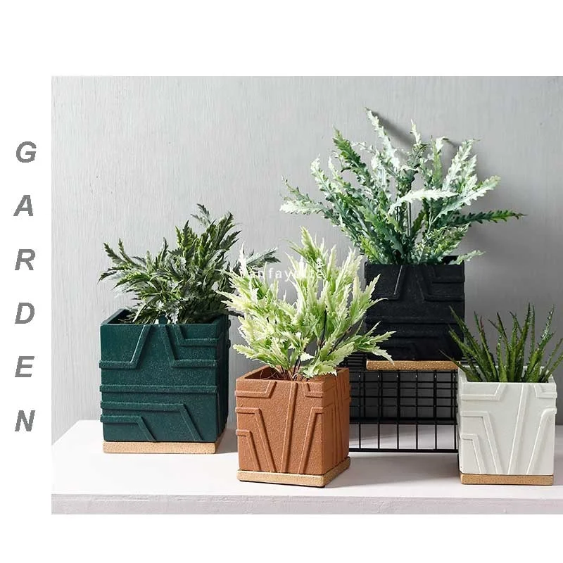 

6" Indoor Herb Planter Indoor Succulent Wall Planter Box Herb Planter Herb Plant Pots with Saucer, Optitional