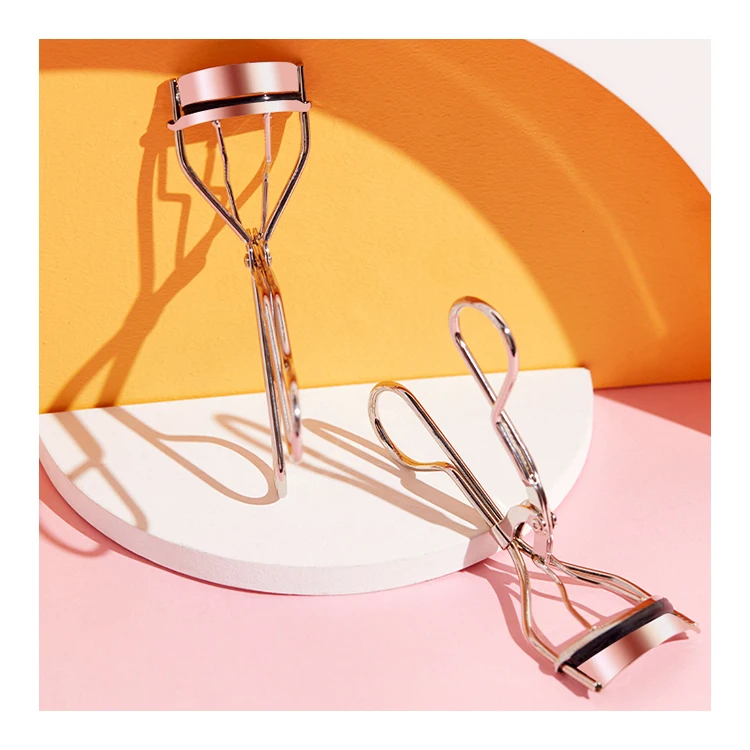 

Private Label Portable hot new silicon lash curls types mini half eyelash curler, Silver