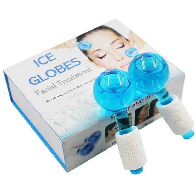 

Hot Selling Face Roller Ice Ball Massage Ice Globe Beauty Facial Ice Globes, Pink,green