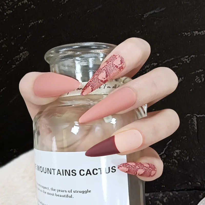 

New Product Wholesale 24Pcs/Box Rhinestone Ombre Luxury Press On Nails