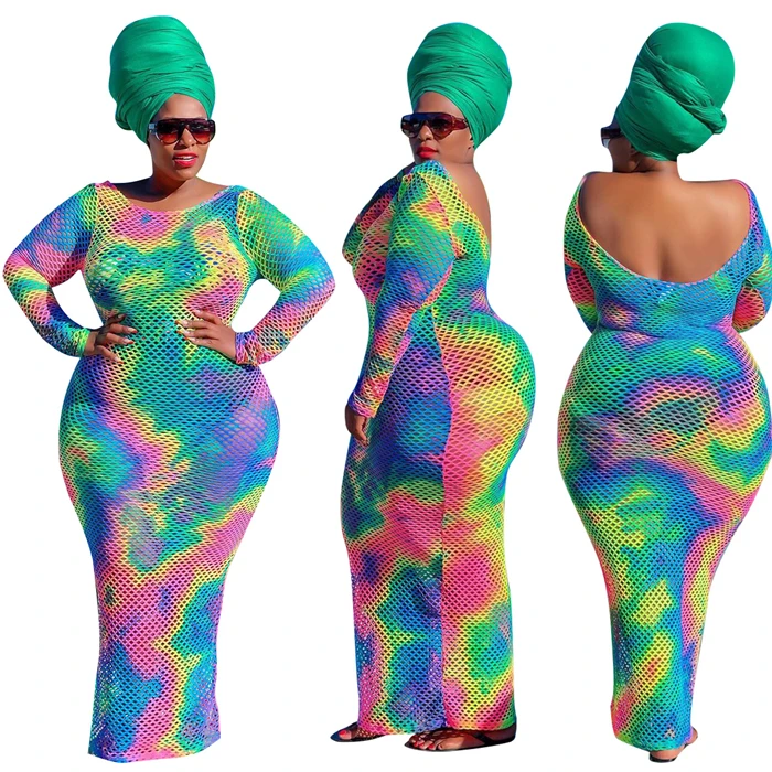 

2021 New Design Plus Size Women Sexy Mesh Dress Sexy Mesh Dress 2021