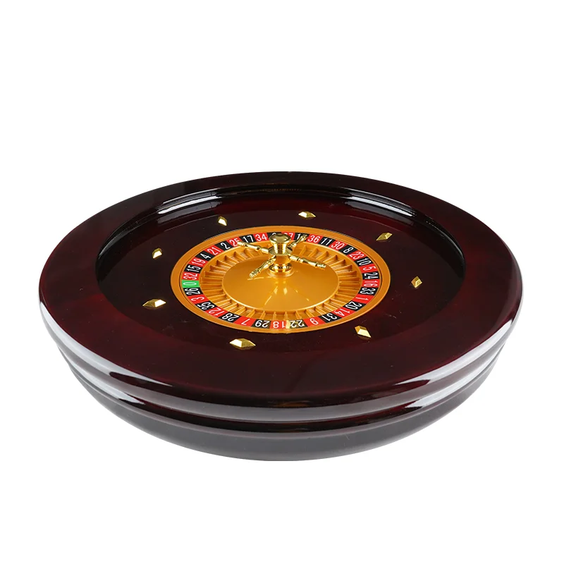 

YH  Solid Wood Roulette High Quality Deluxe Roulette Wheel For Casino Roulette Tables, Yellow/brown