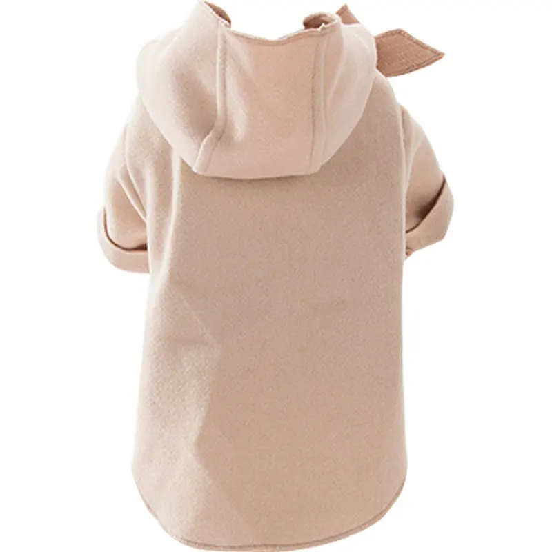 

Cute Bowknot Pet Clothes Woolen Coat Cat Comfortable Autumn Winter Pet Coat Apparel