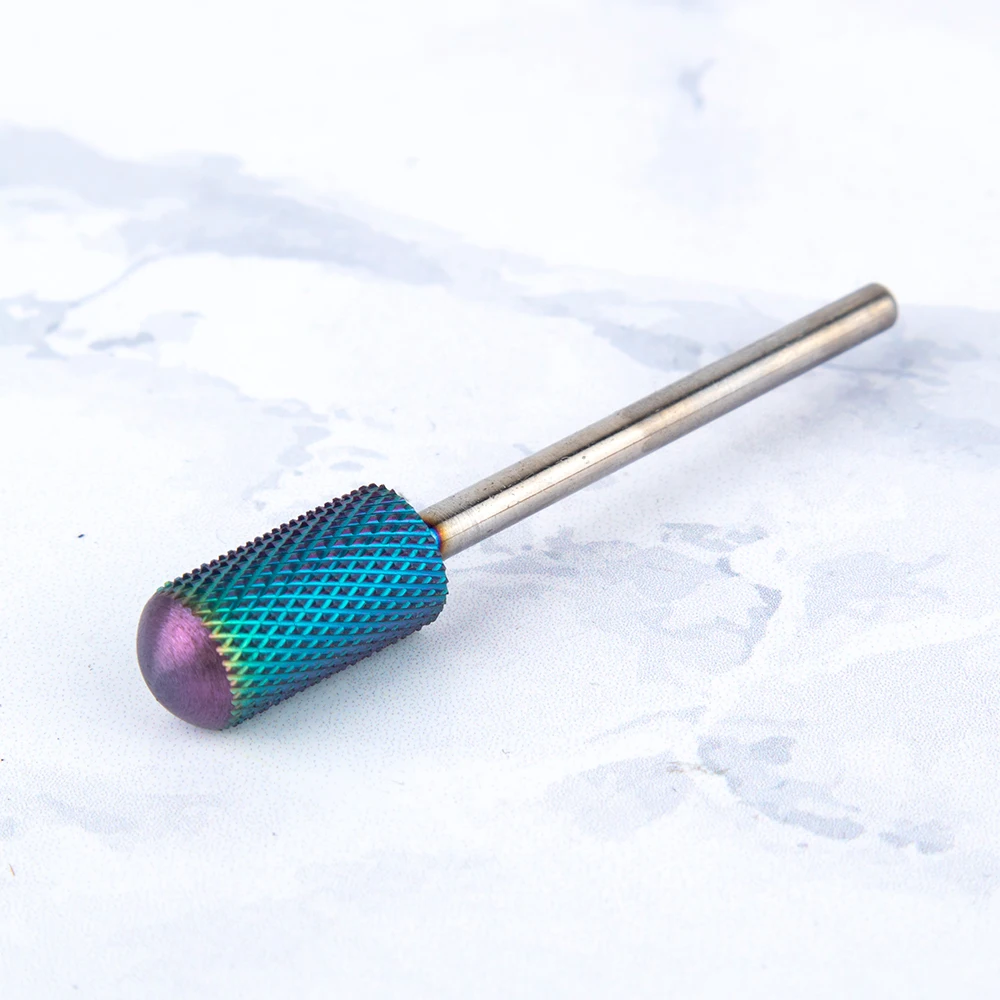 

Nail Bit Pedicure Tool Tungsten Carbide Milling Cutter To Remove Acrylic Nails, Silver gold blue purple rainbow black