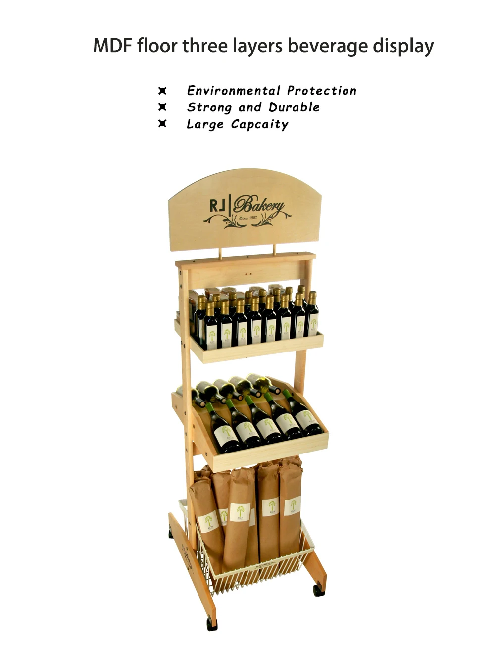 Shelf Display Commodities Classy Display Rack Promotion Merchandise Mdf