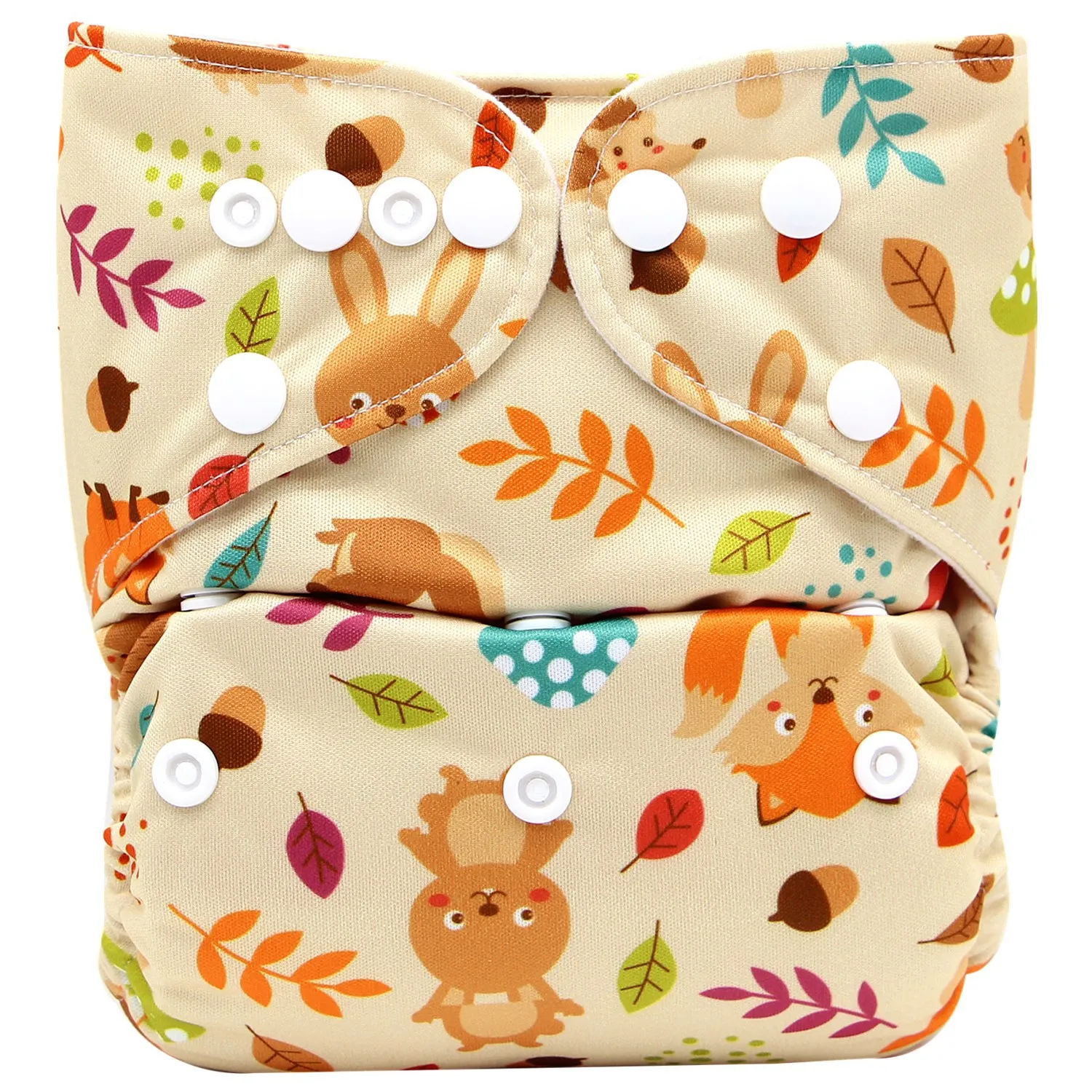 

New Design Bamboo Adjustable Suitable 9-14kg Baby Reusable Washable Baby Cloth Diapers For Children, Multi color
