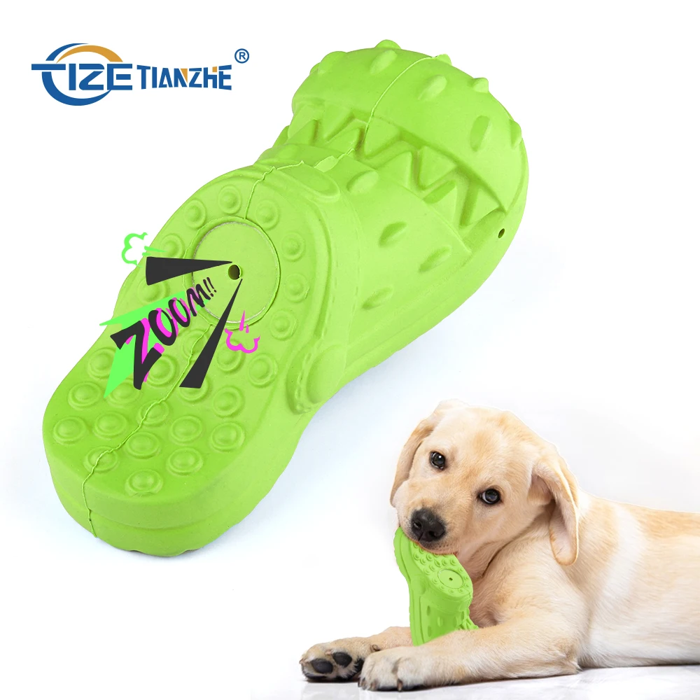 

Amazon Top Seller 2022 Multi Colors Slipper Shape Teeth Cleaning Squeaky Natural Rubber Durable Dog Chew Pet Dog Chew Dog Toys