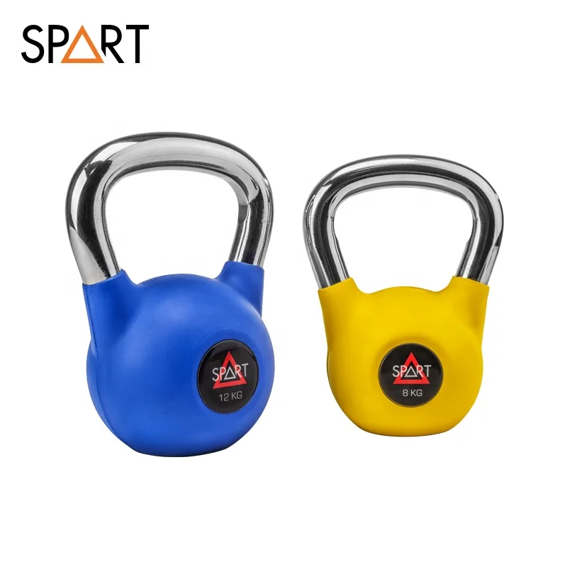 

High Quality Bodybuilding Weight lifting Gym Kettle Bell Fitness Rubber Kettlebell, Custom color