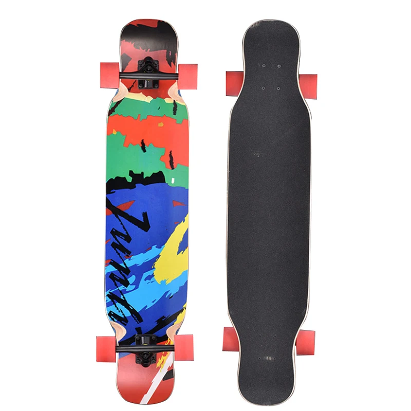 odm longskate standard double kick concave chinese maple sport blank skateboard decks bulk skate surface custom