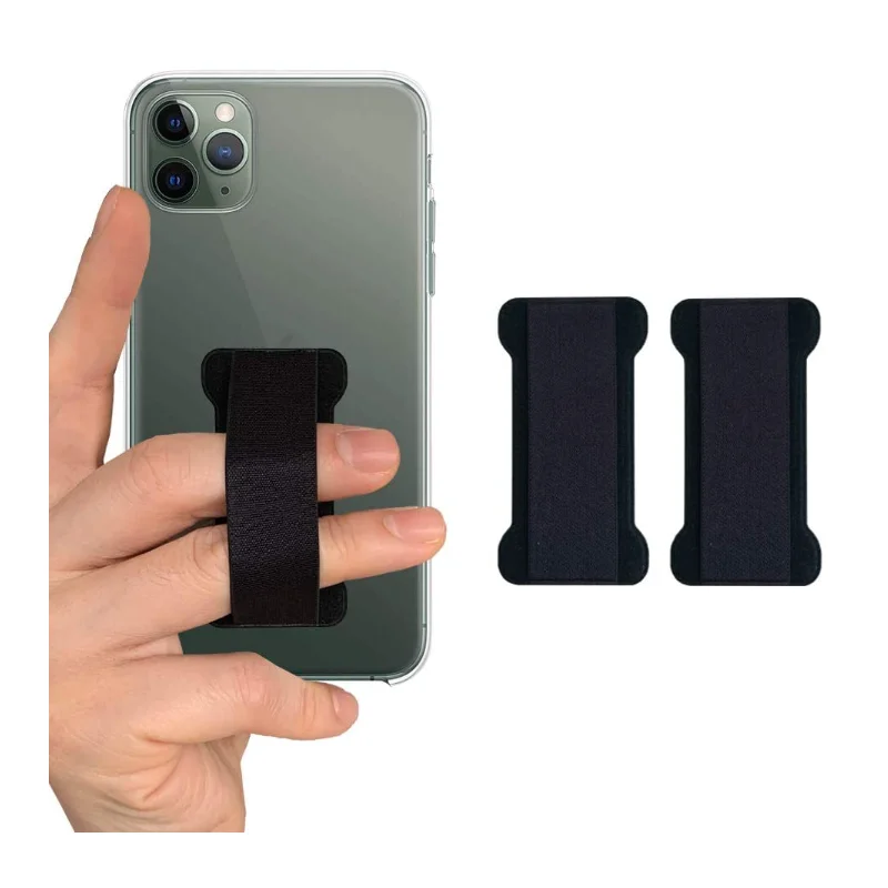

Finger Strap Phone Holder Anti-Slip Universal Cell Phone Grips Band Holder for Phone Back, Black