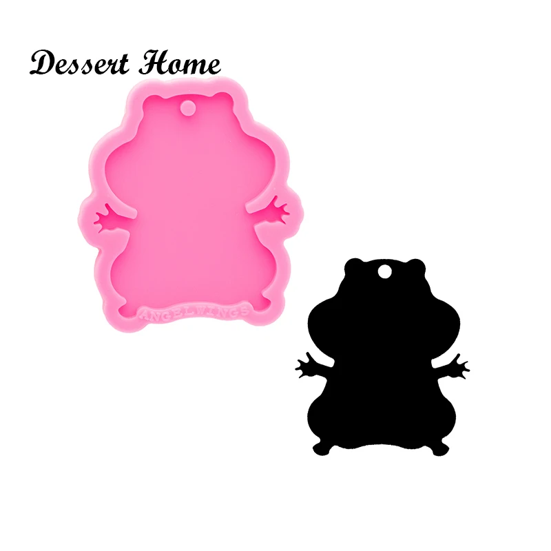 

DY0760 DIY Shiny Silicone Squirrel Mold for Keychain - Resin Mold - Mould DIY Epoxy Resin Crafting Mold, Pink
