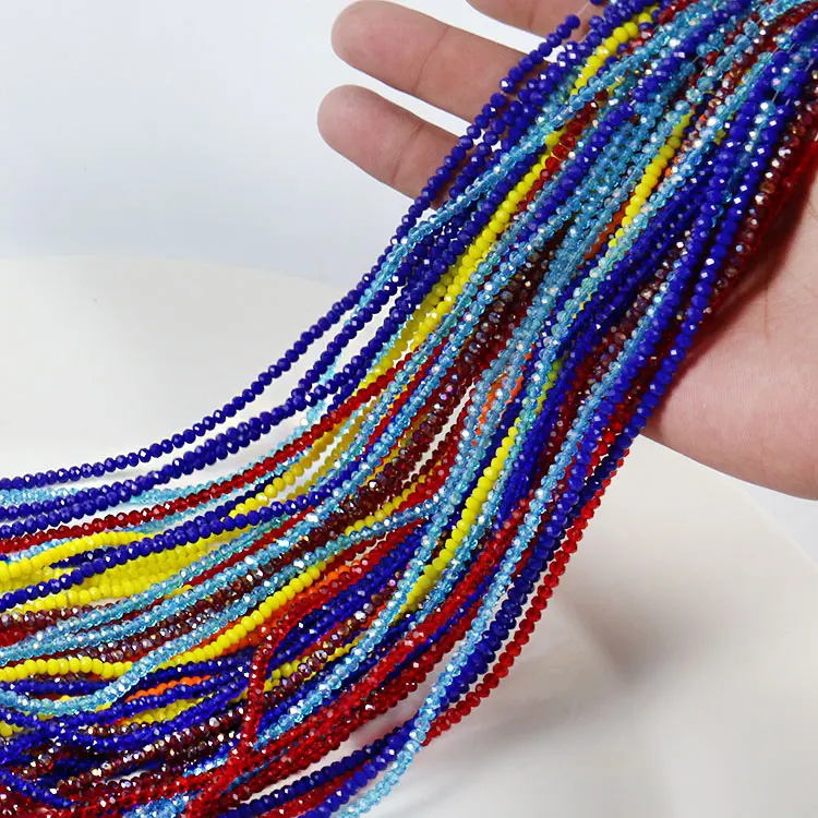 

Wholesale all kinds of color crystal glass beads shiny bead jewelry fashion bracelet, As photos