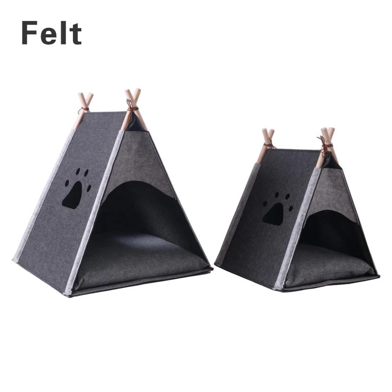 

Fusen Manufacturer Cat Dog Felt Pet Bed Pet tipi Tent for sale, Customized color