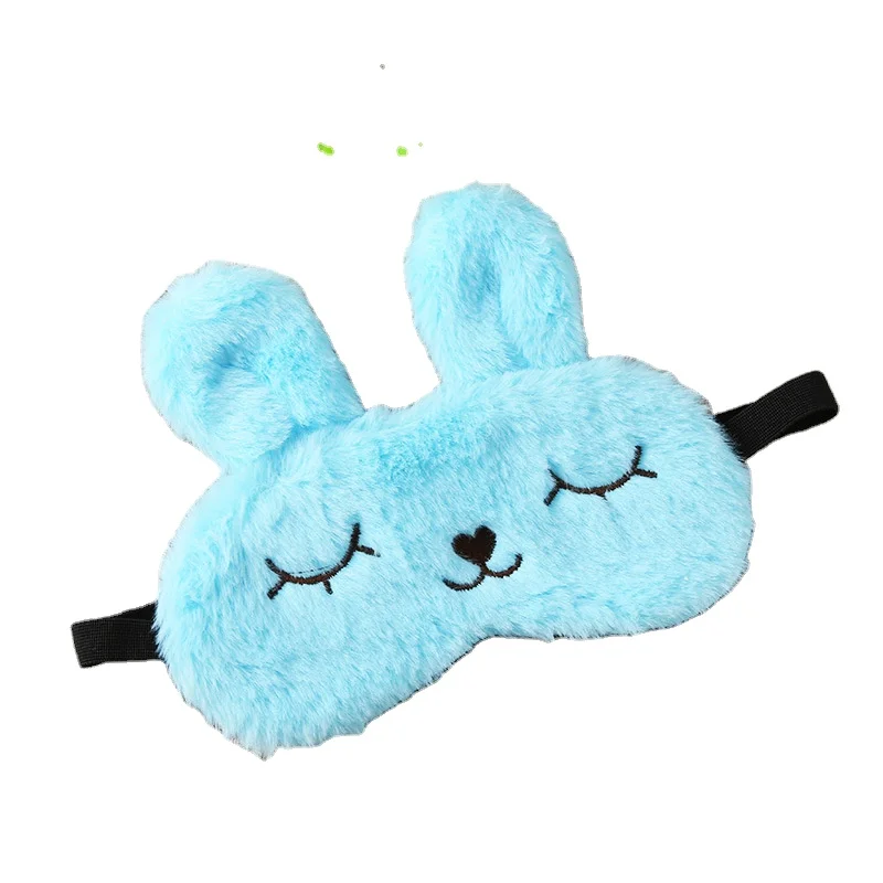 

Cute cartoon shading plush squinted hot and cold compress rabbit blindfold bunny eye mask sleeping eyes mask blackout eye mask, Pink/white/blue/grey