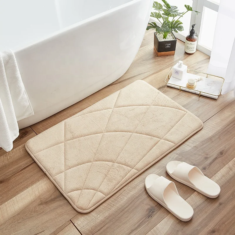 

i@home in stock in stock hotel bathroom toilet bath mats, Pink/grey/brown/beige