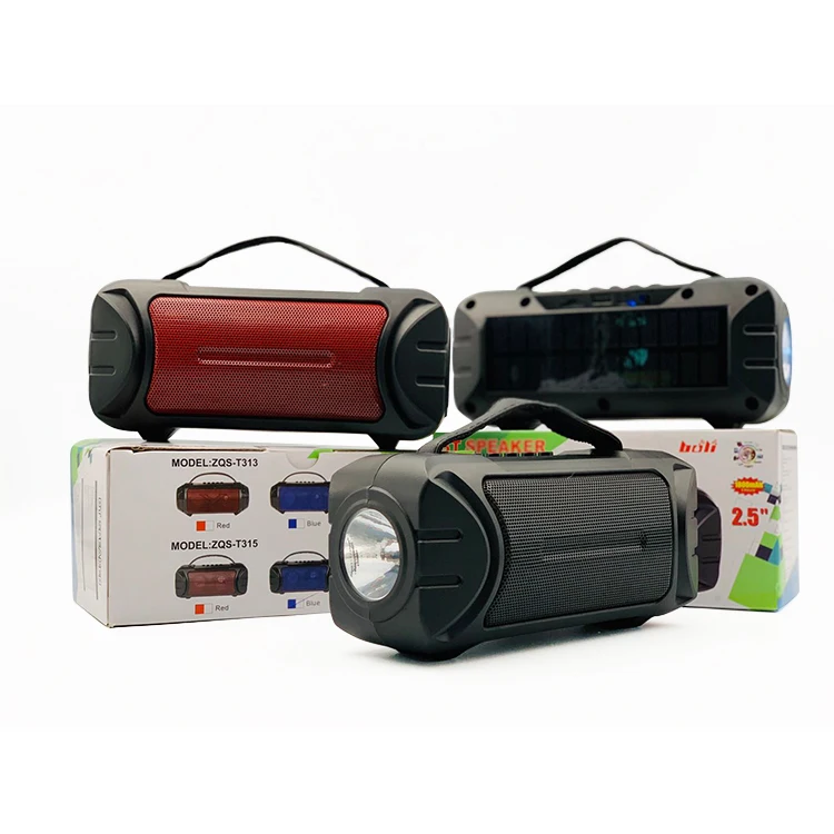 

ZQS-T315 bt speaker talk with function Solar charge bring a flashlight