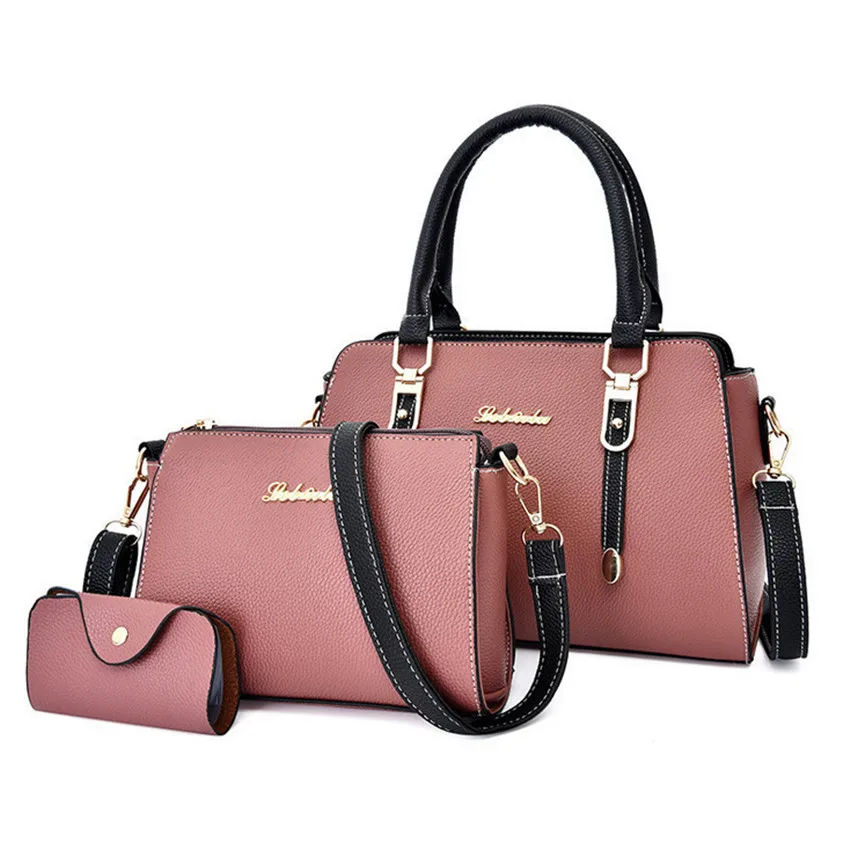 

Trendy Purse Bags Women Handbags Leather Ladies Handbag 3 In1 2021