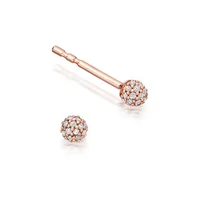 

Gemnice fashion 925 sterling silver jewelry diamond ball stud earrings