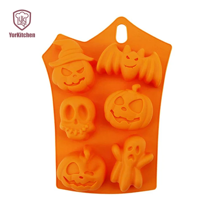 

Silicone Baking Mold Halloween Bat Mold Halloween Skulls mold