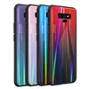 For Samsung S10 Laser Gradient Glass Phone Case for Galaxy S10 Plus Note 9 Colorful Phone Covers