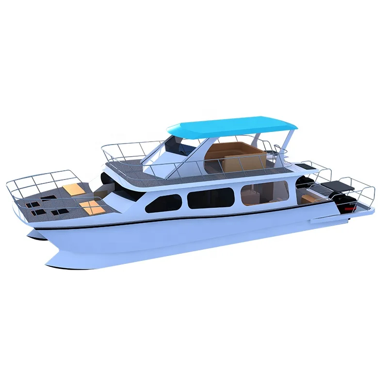 
CE Certified 11m aluminum catamaran passenger boat for 30 people and 3 tons cargo 
