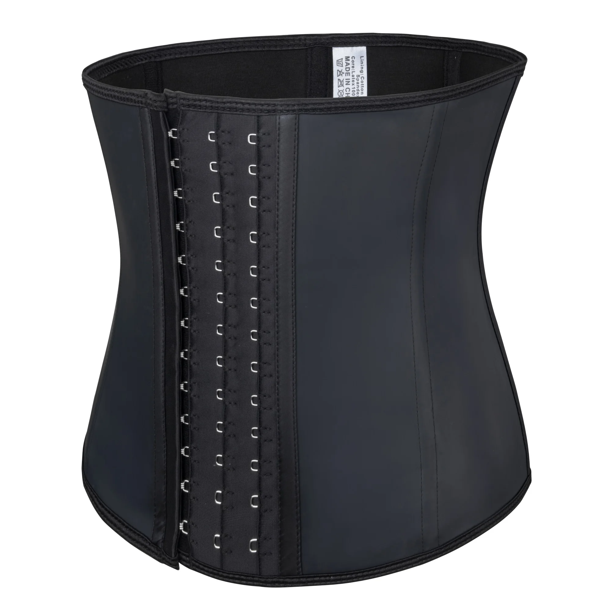 

Tight Body Shapers Women Sexy Colombian Latex Waist Trainer 9 Steel Boned Corset, Black, skin