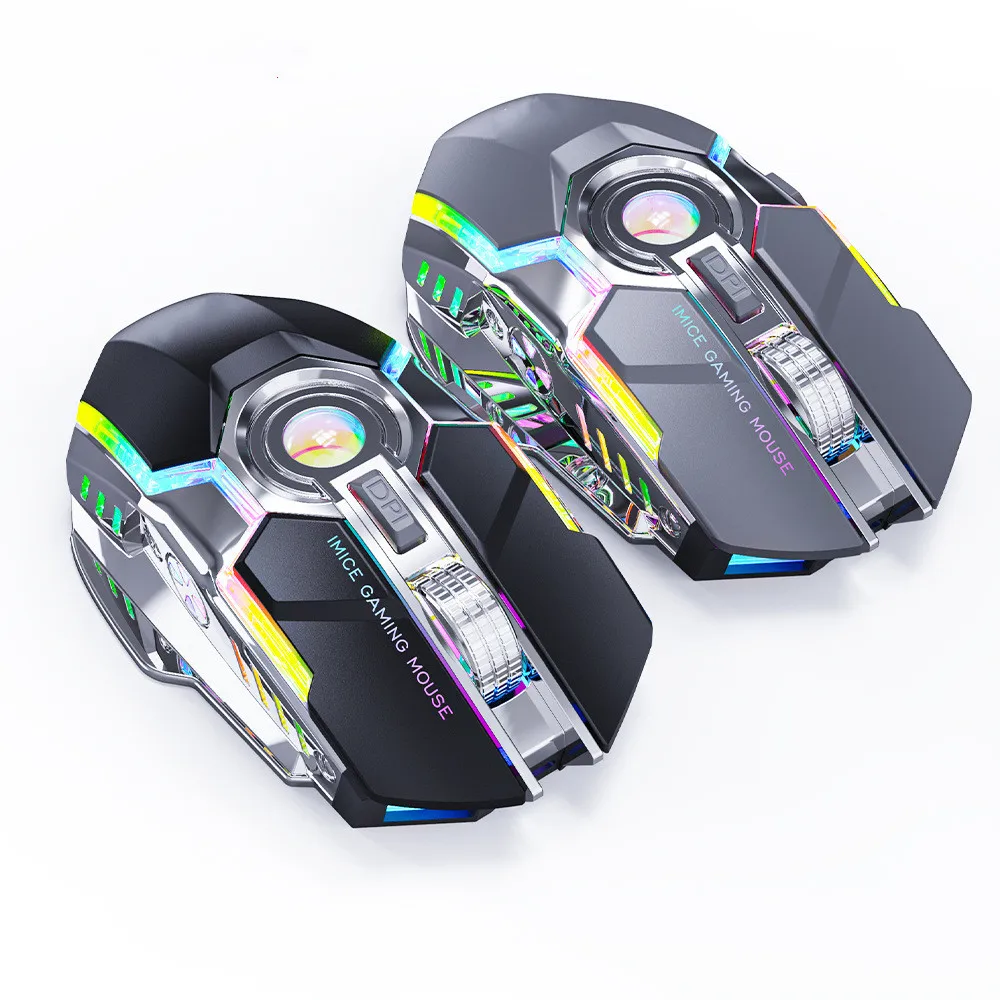 

Gamer Mouse 2.4G Silent Rechargeable 7D RGB Wireless Mouse Wireless Gaming Mouse