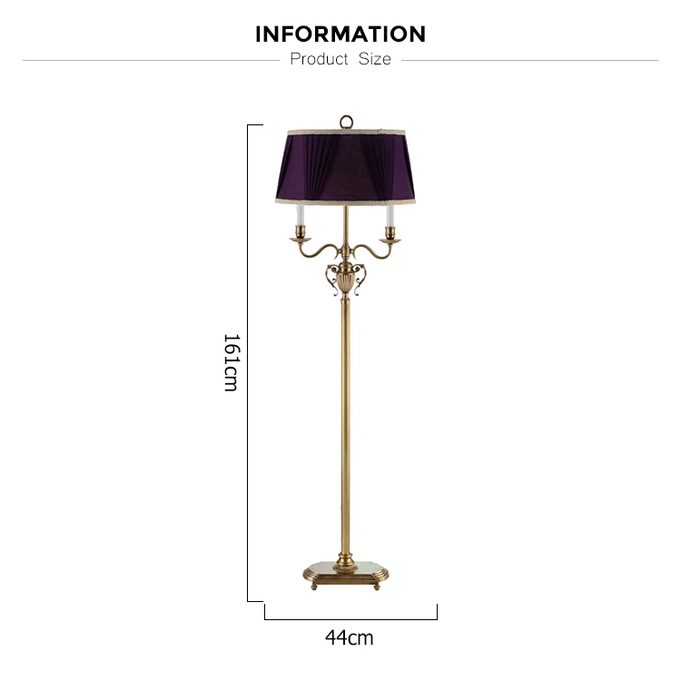 luxurious decorative led floor lamp