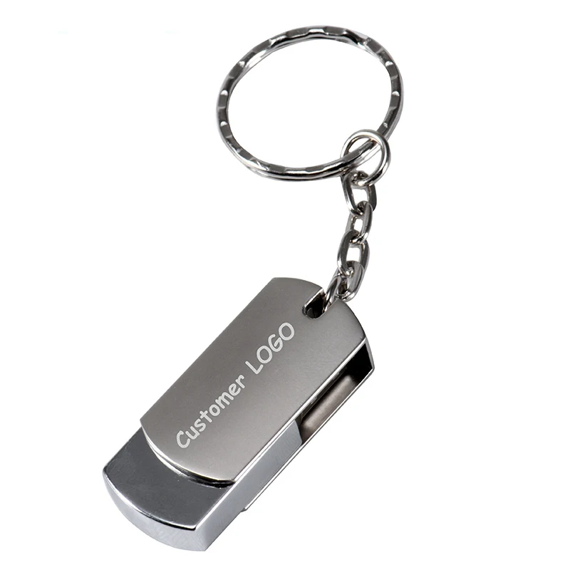 

Promotional Swivel OEM Pen Drive USB Stick New Metal USB Flash Drive 8GB