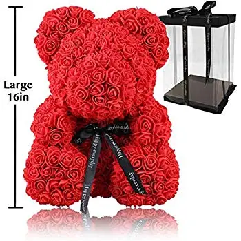 16 inch rose bear