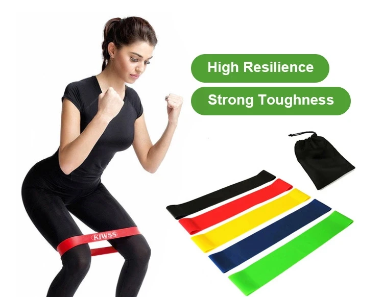 

Ship from US fitness gym elastic latex resistance bands power exercise bands set