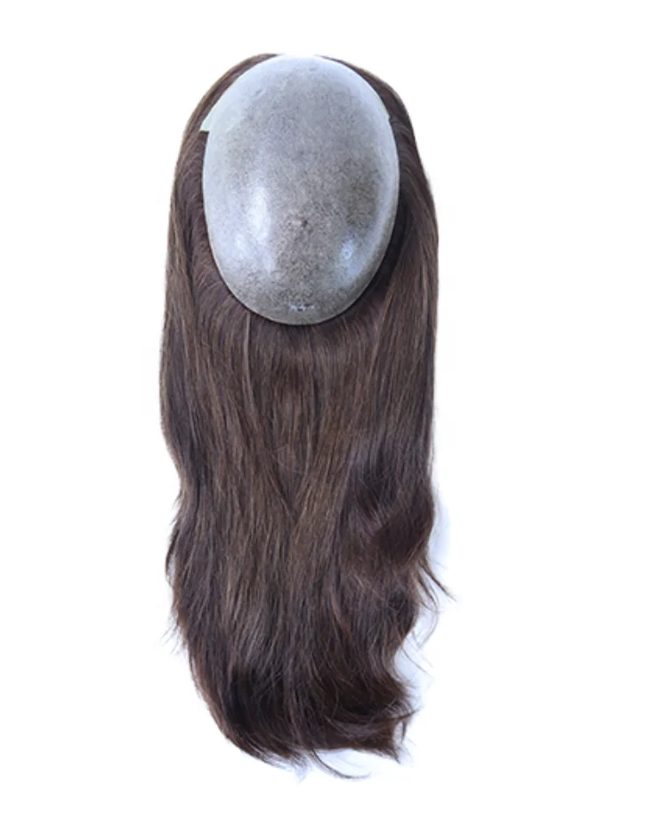 

Natural looking 100% Chinese cuticle remy hair natural injection polyskin topper for women human hair wigs