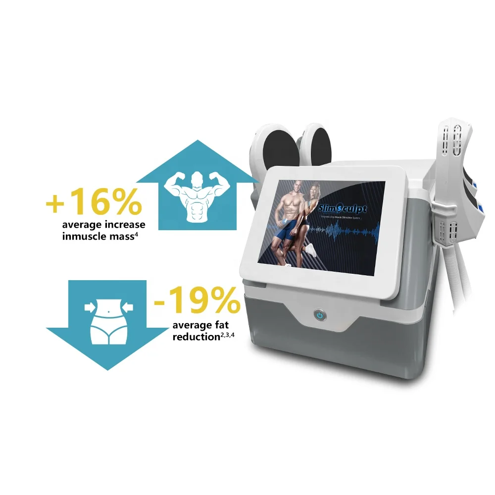 

Sincoheren 2022 new patent Slimsculpt 5000W 5handles machine for body sculpting and muscle building with CE for beauty salon use, White