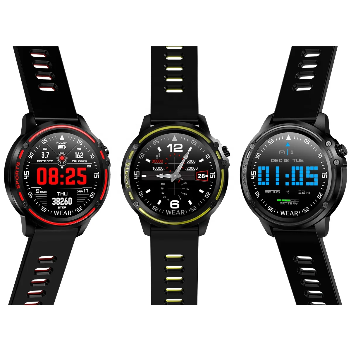 

Amazon hot selling high quality smart watches free shipping factory wholesale watch bands IOS heart rate monitoring watch, Customized colors