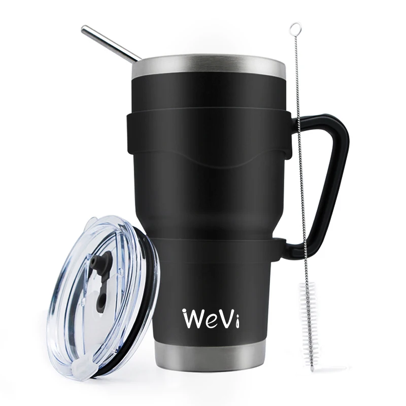 

WeVi 20oz and 30 oz Double Wall Stainless Steel Vacuum Insulated Coffee manufacture ozark t trail Tumbler With Straw Wholesale, Customized color