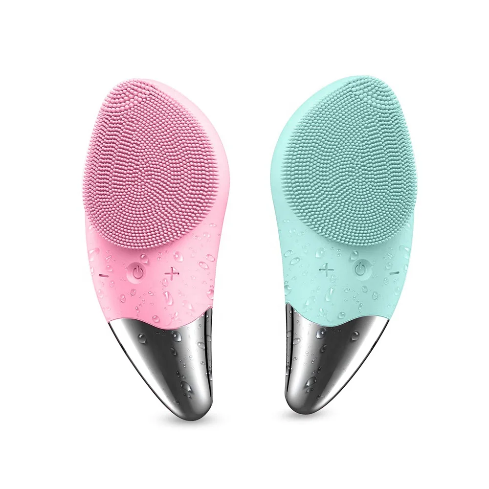 

Skin Care Waterproof Ace Massage Vibration Silicone Electric Facial Cleanser Brush