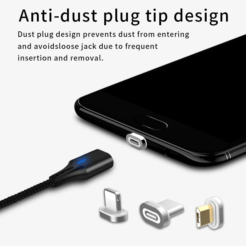 Wholesale 3 in 1 Micro USB Cable 3A Type C Fast Cable Magnetic Charging Cable for iPhone Charger Data Line - ANKUX.COM