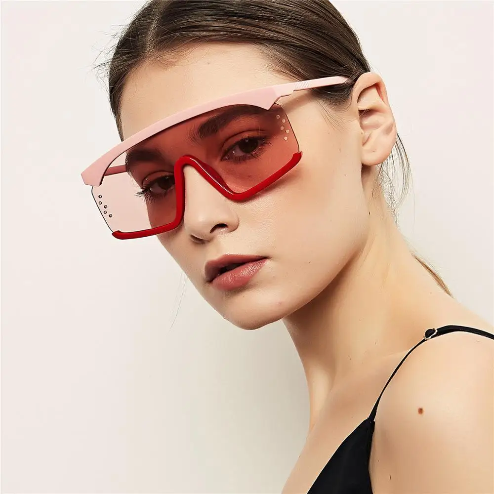 

Wholesale Colorful PC Unisex Custom Oversized Fashion Shades Sun Glasses Sunglasses, Customized color