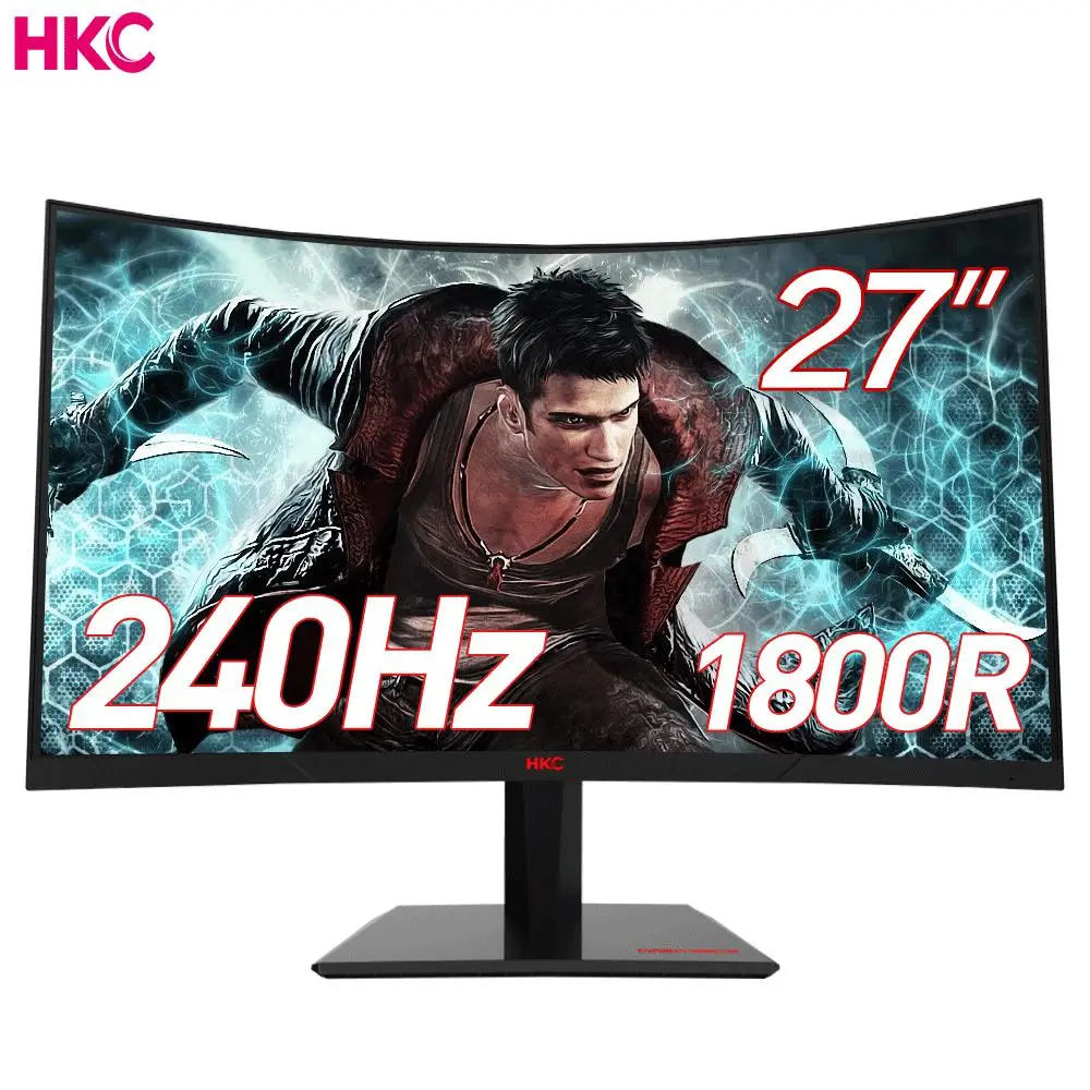 

27'' 240Hz (support 144Hz) Curved Gaming Monitor DP cable