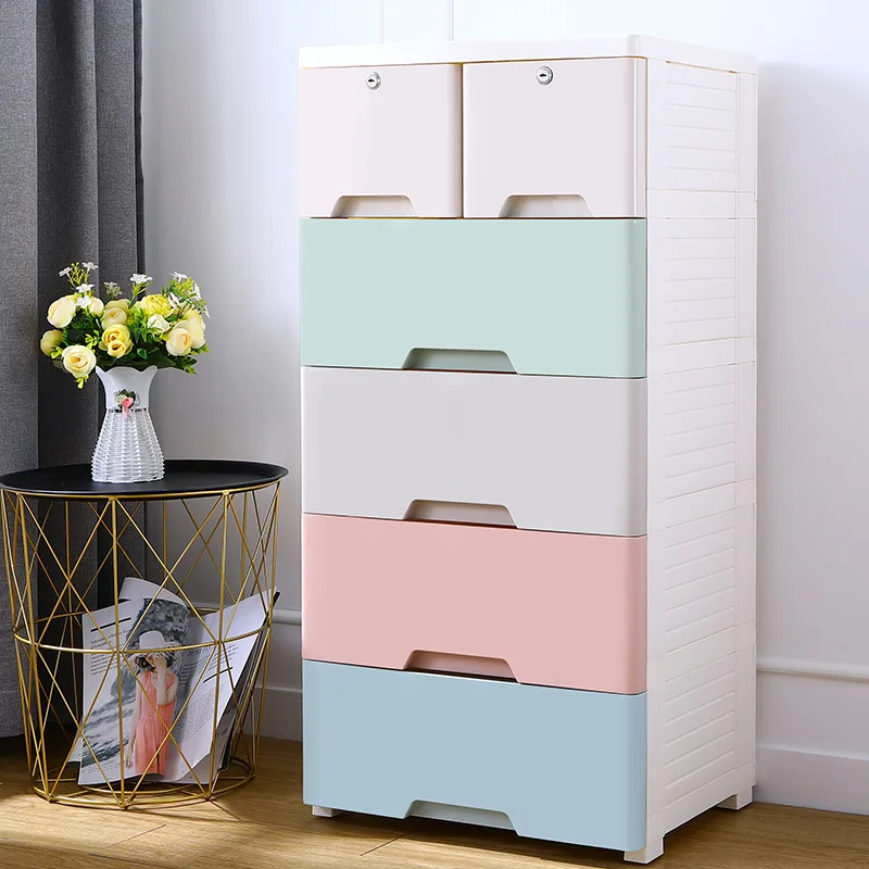 

New Style Clothes Baby Cupboard Plastic Drawer Storage Cabinet, Pink chicken,beige chicken