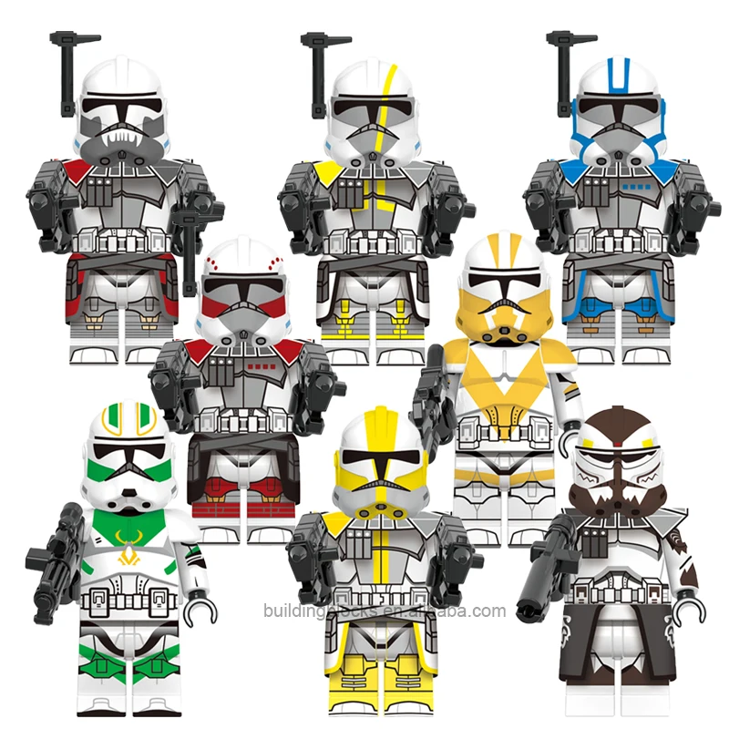 

New StarWars Movie X0333 Horn Company Clone Trooper 327th ARC Havoc Mini Building Block Bricks Figure Kids Toy