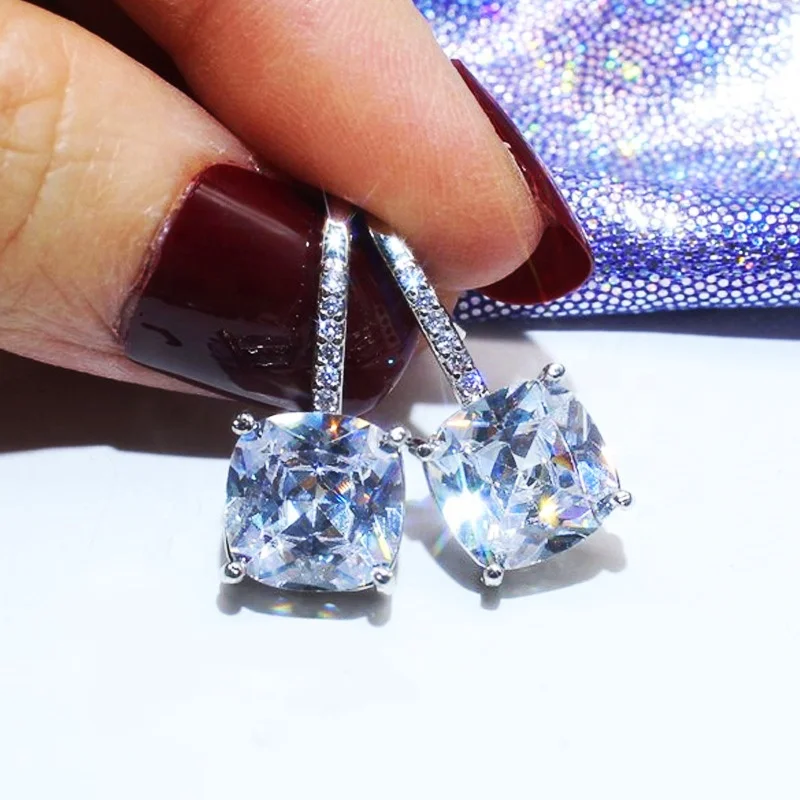 

Trendy Luxury Dangle Earrings for Women Big Zircon Earring Earrings Party Jewelry