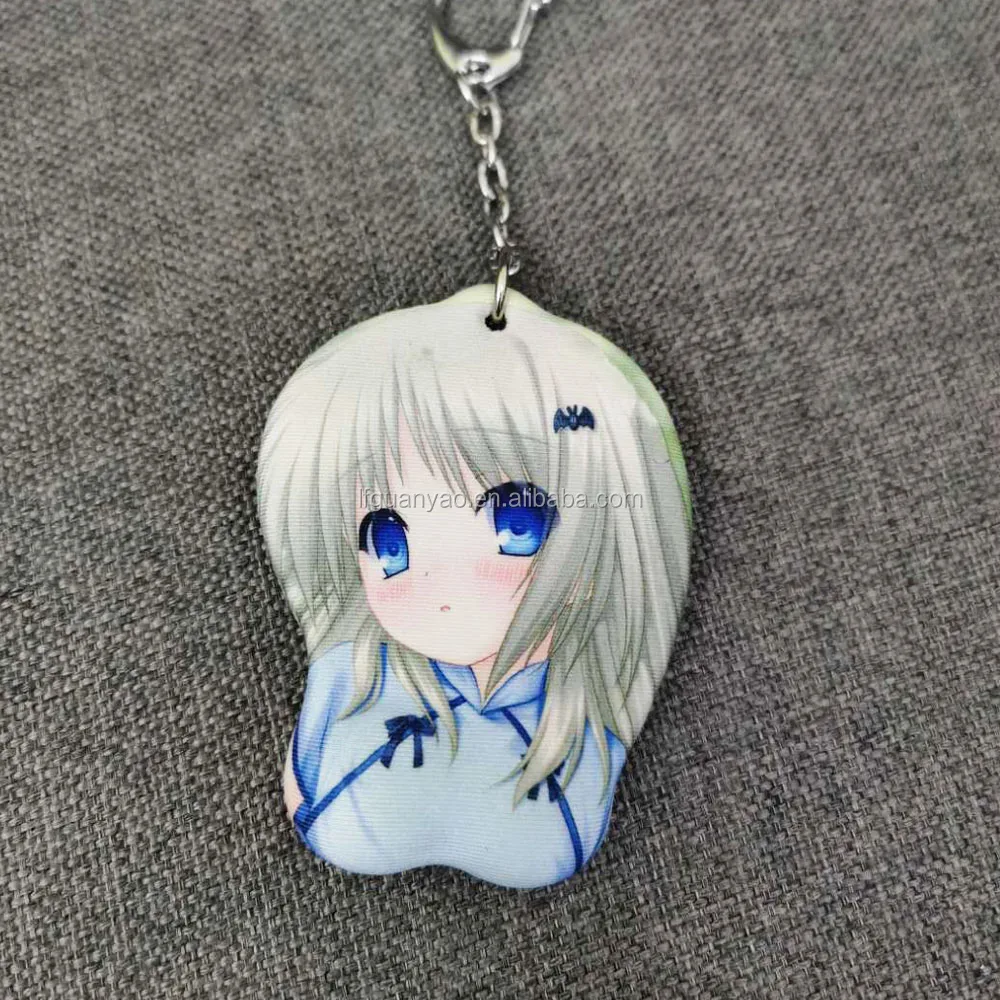 Custom 3D Silicone Gel Tiny Small Cute Mini Anime Breast Oppai Mousepad  Keychain for Promotion| Alibaba.com