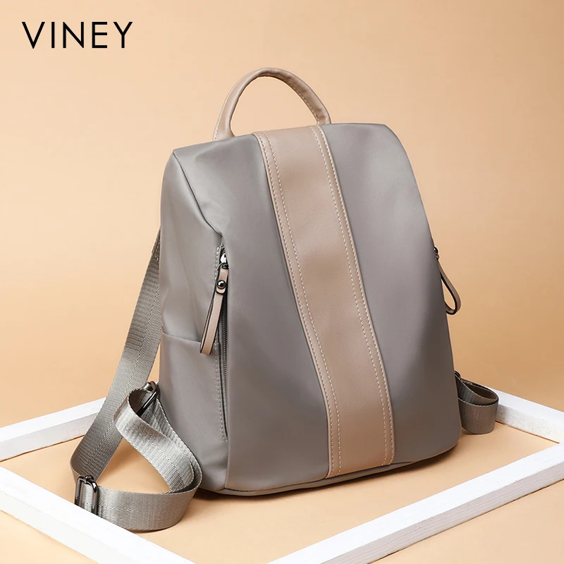 

Vieny hot sale high quality fashion nova shopping backpack for ladies travel laptop women backpack, Grey