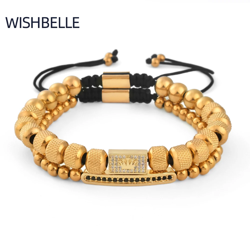 

F365 Luxury Bracelet Man Set De Pulsera Modern Design Gold Bangle In Zercon Jewelry Habesha Tejida Para Edelstahl Armband, Gold,silver