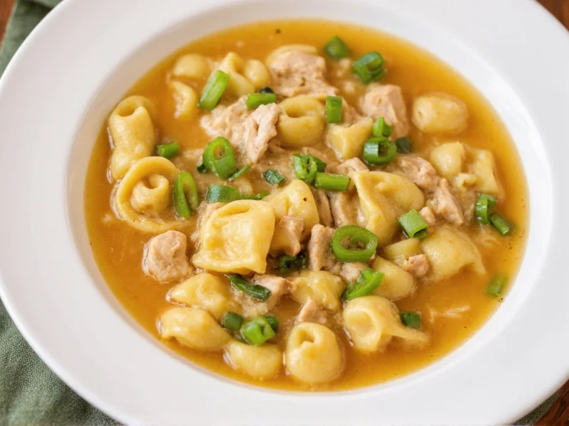 Easy Crockpot Chicken Tortellini Soup Recipe