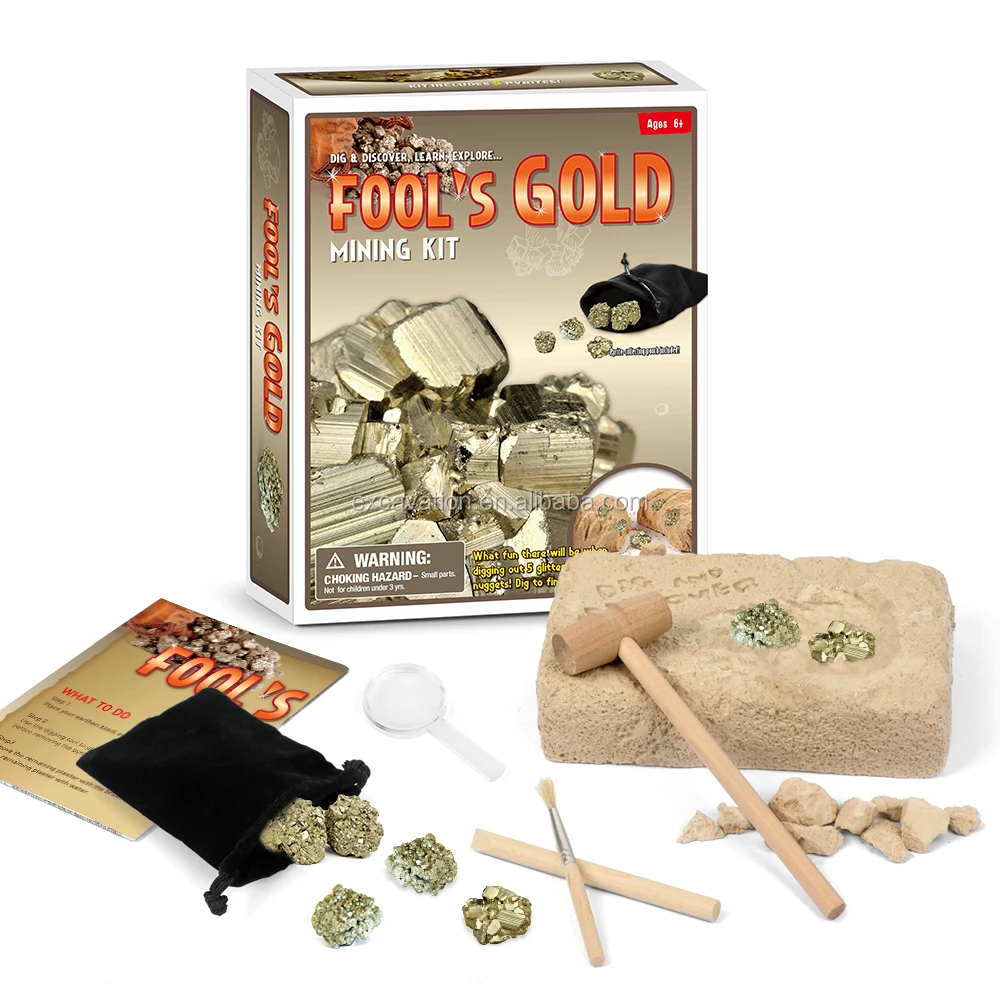 Interesting Toys Fool's Gold Dig It Out Excavation Kit/ Fools Gold Dig