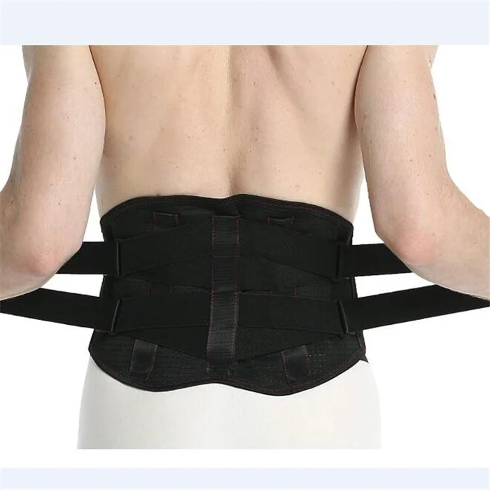 

S XXL Women Men Waist Support Medical Lower Back Brace Belt Spine Support Breathable Lumbar Corset Orthopedic Support, Black