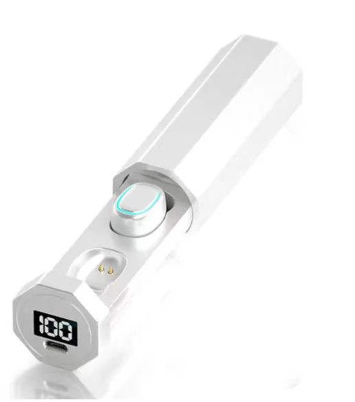 

Stock 2021 Hot Products Amazon Hot Sale LED Display TWS-201 V5.0 Wireless Earphone For Mobile Phone, As picture showed