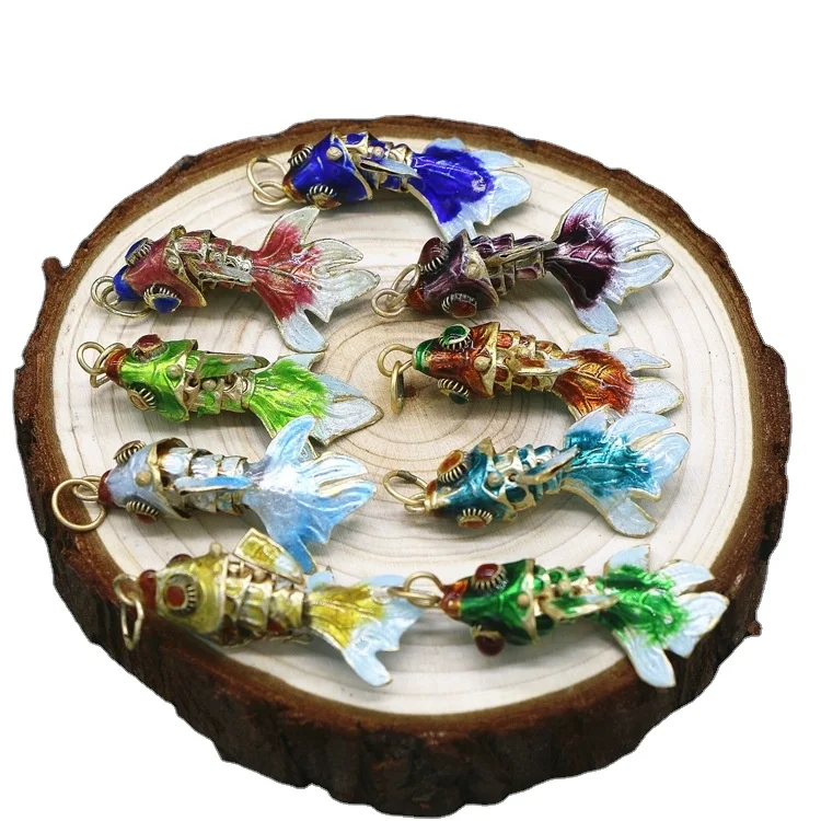 

Hot Selling 3.5cm Lucky Koi Colorful Carp Pendant Unisex Accessories for Parties